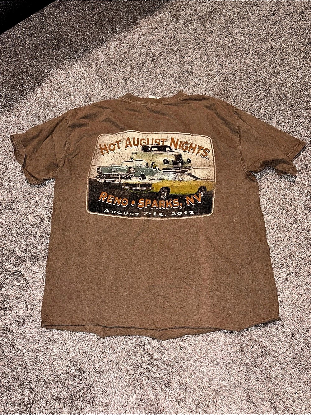 Hot August Nights Graphic Tee in Brown